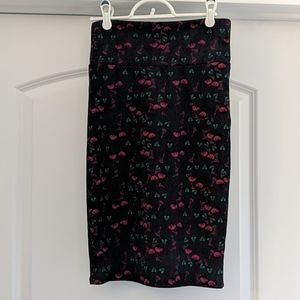 Patterned pencil skirt